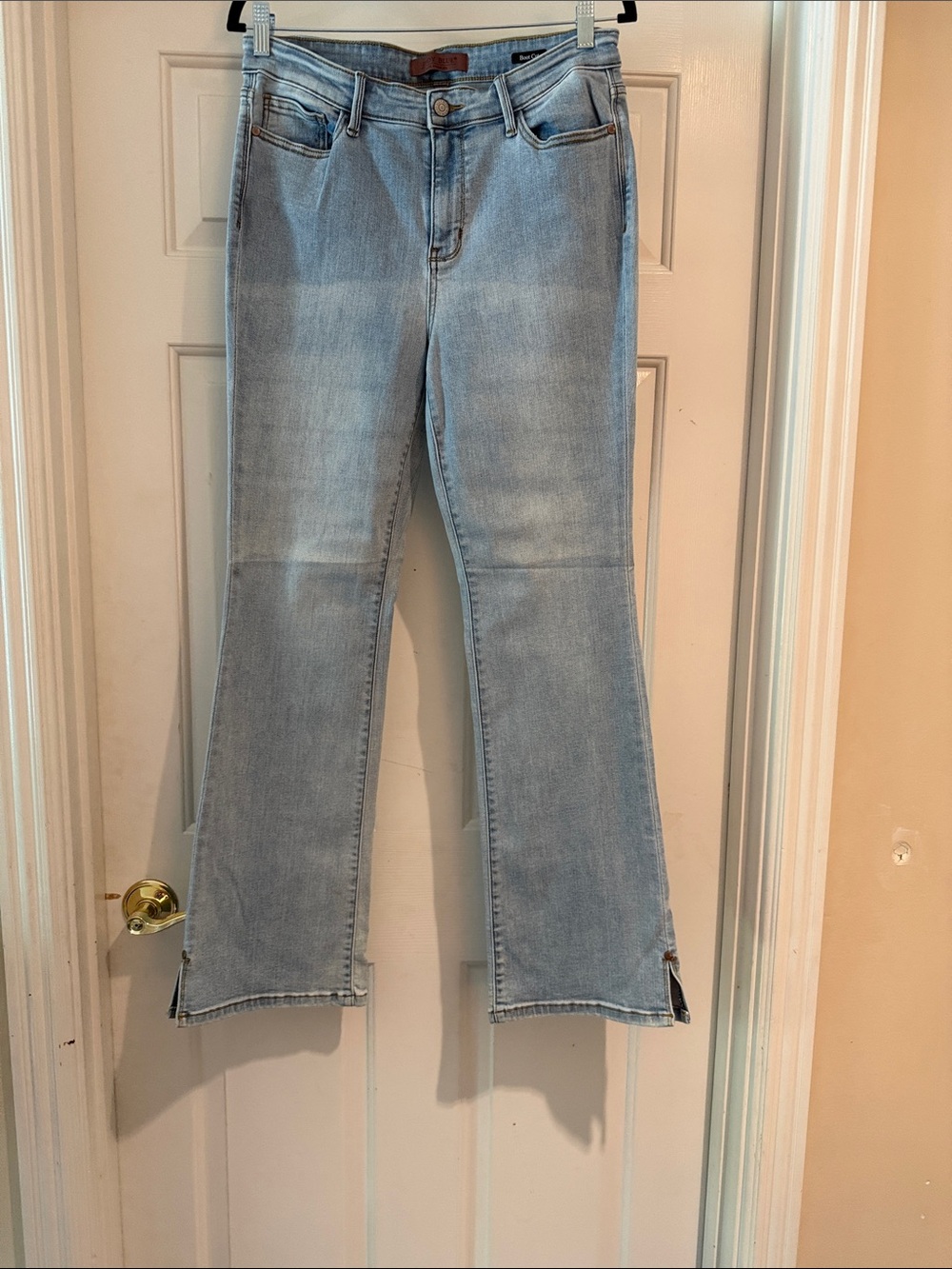 Judy Blue Light Blue Flare Jeans with Side Slits